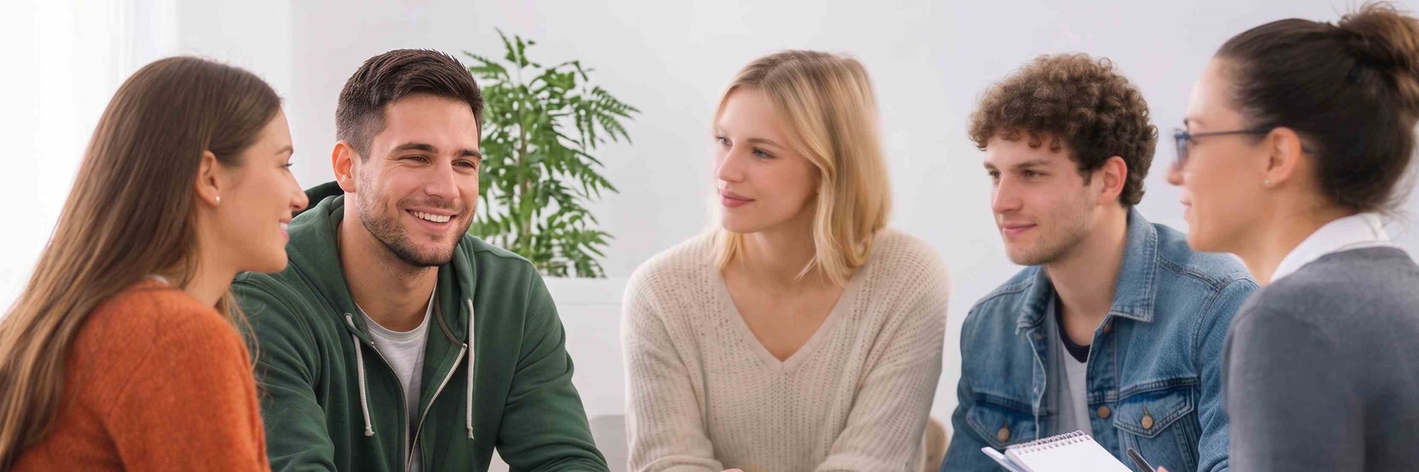 Junge Erwachsene in der Gruppentherapie Römerklinik